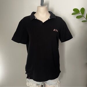British Classics Polo By British Invasion Apparel Black Womens Size Medium
